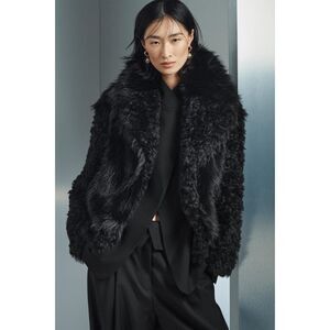 ZARA ZW Collection Faux Fur Short Coat – Size M – NWT